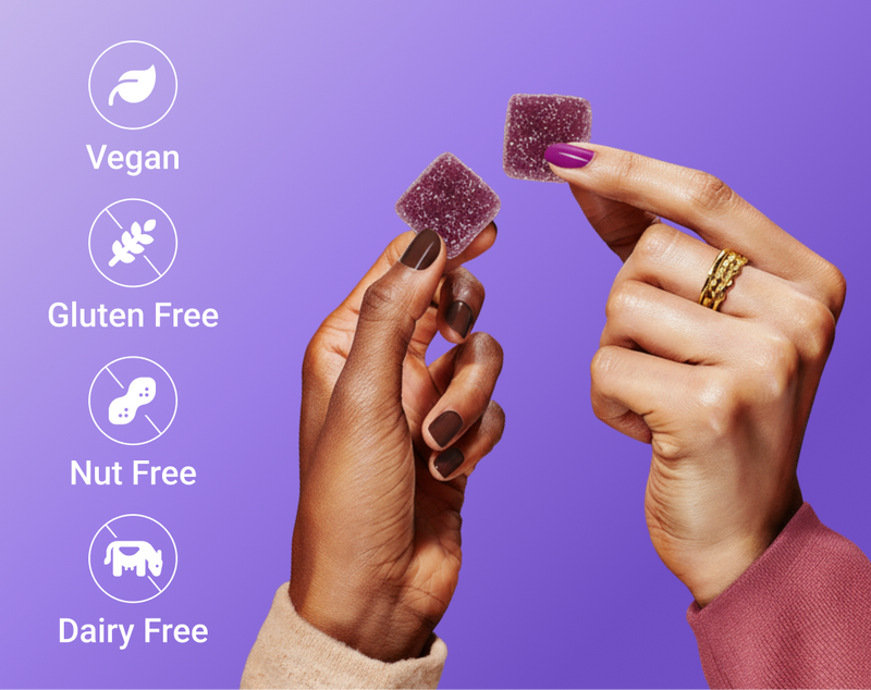 MoonBrew  Sleep Gummies with Dual Magnesium & Daily Vitamins (Melatonin-Free)